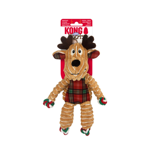 Kong Christmas Holiday Floppy Knots Reindeer
