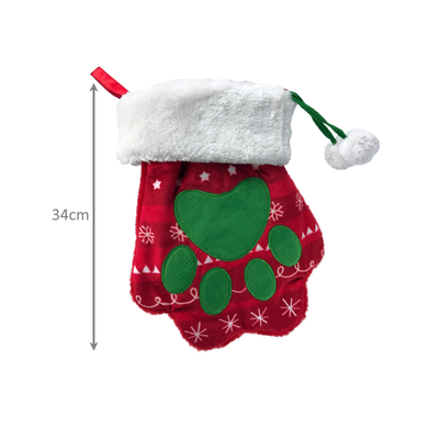 Kong Christmas Holiday Stocking Paw