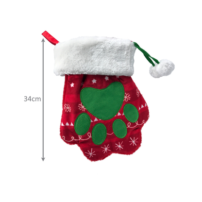 Kong Christmas Holiday Stocking Paw