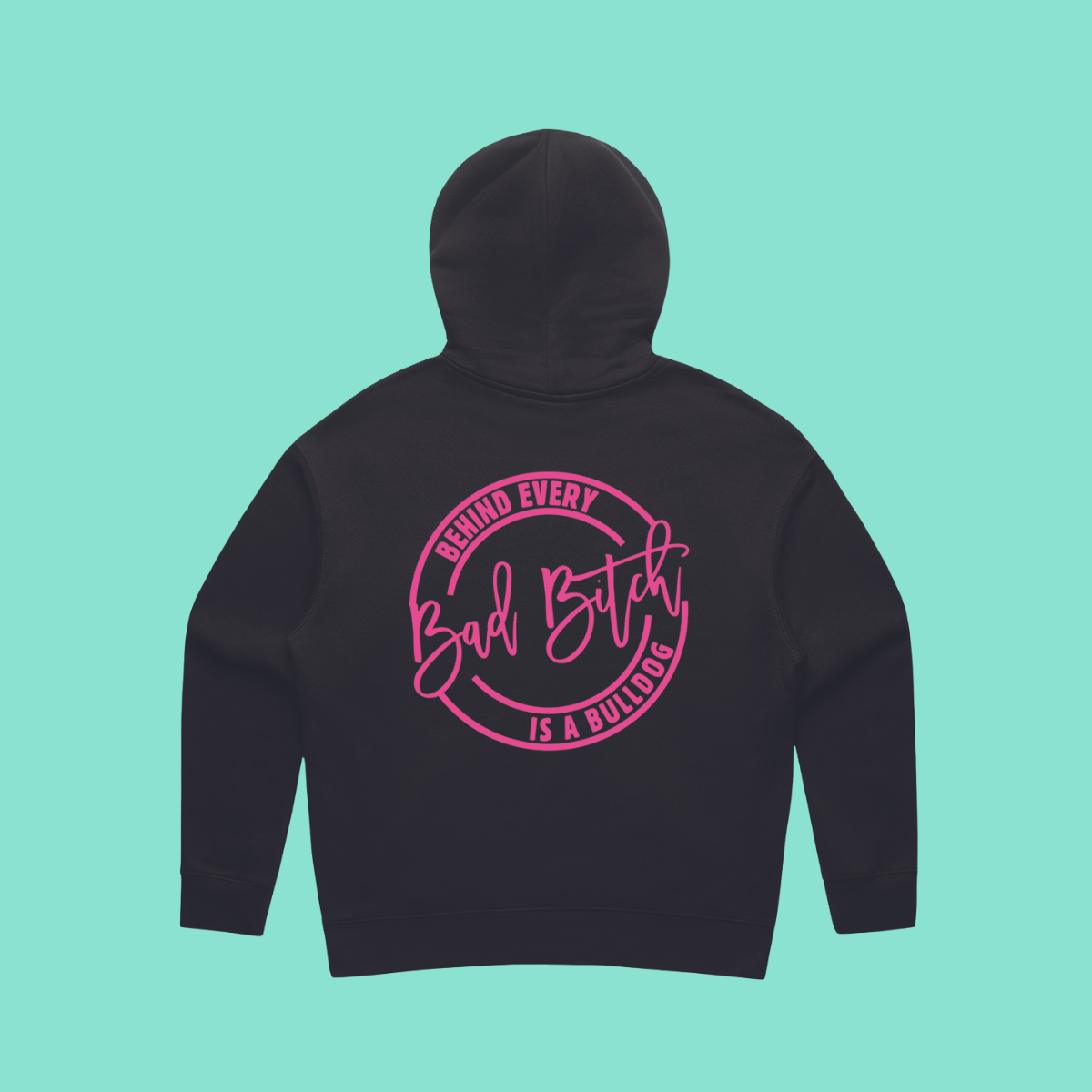 Behind Every Bad B!tch 1/2 Zip Hoodie