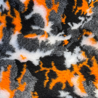 Dry Bed - Non Slip - Orange Camo (Washable Vet Bed)