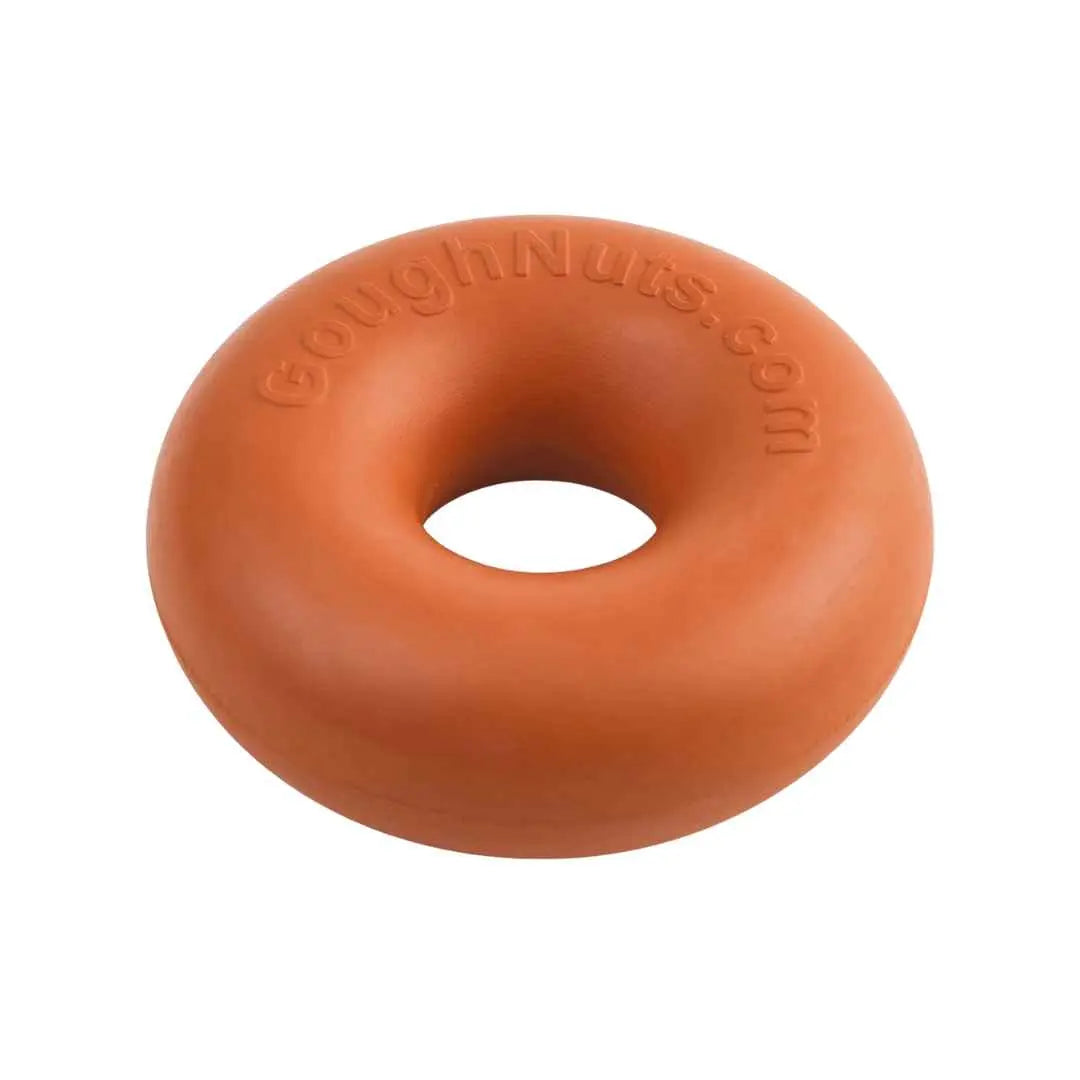 Goughnuts Ring Orange Medium – Tough Rubber Chew Ring for Dogs 13–31kg - Thorncombe Pet Supplies