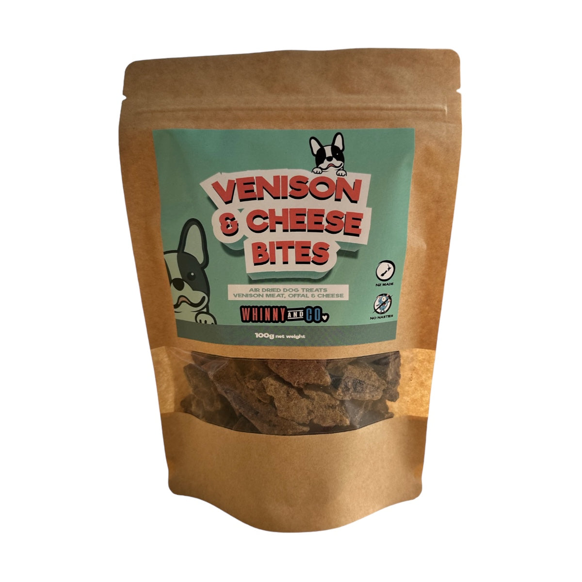 Whinny and Co Venison & Cheese Bites 100g