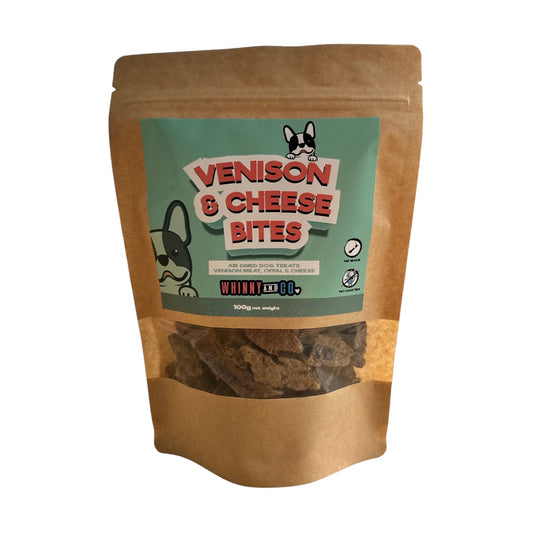 Whinny and Co Venison & Cheese Bites 100g