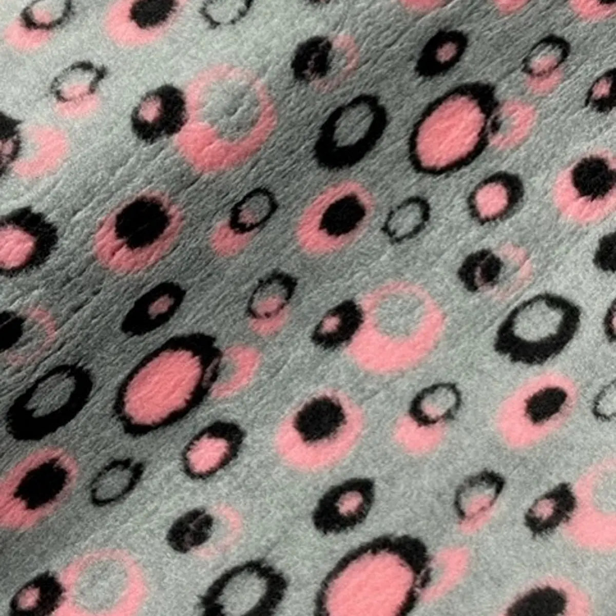 Dry Bed (Vet Bed) - Greenback Pink & Black Circles Thorncombe Pet Supplies
