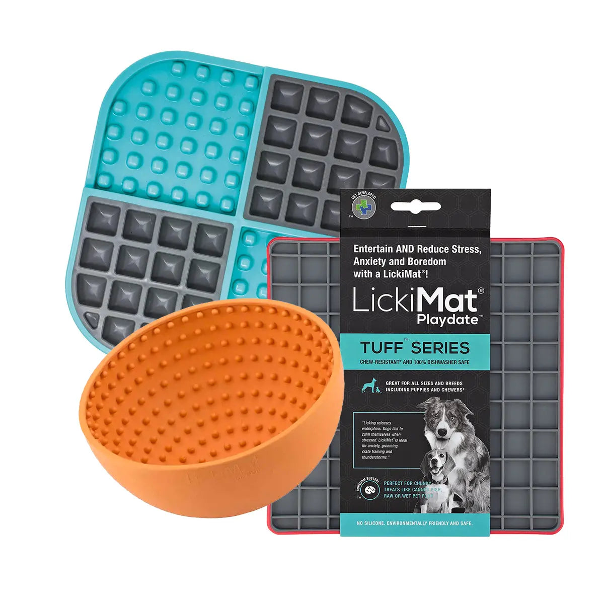 Lickimat Tuff Slomo & Playdate + Wobble Thorncombe Pet Supplies