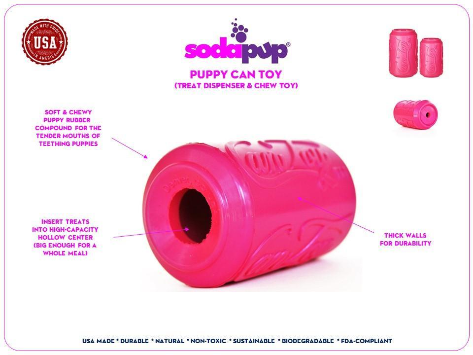 Sodapup Puppy Can Toy (Treat Dispenser)