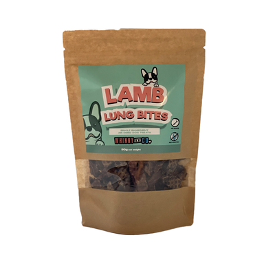 Premium Air-Dried Lamb Lung Bites for Dogs - Natural, Healthy Dog Treats