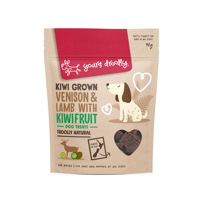 Yours Droolly Venison, Lamb & Kiwifruit Dog Treats 90g