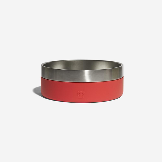 Zee.Bowl Tuff Bowl (Coral & Stainless Steel)